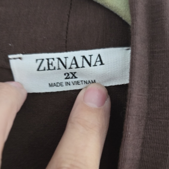 Zenana Outfitters Red and Brown Cardigan Duo - Picture 3 of 4